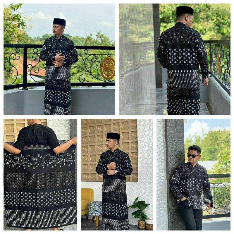 BAJU KOKO BATIK, SARUNG KOKO BATIK KEKINIAN, KOKO SARUNG PRIA DEWASA