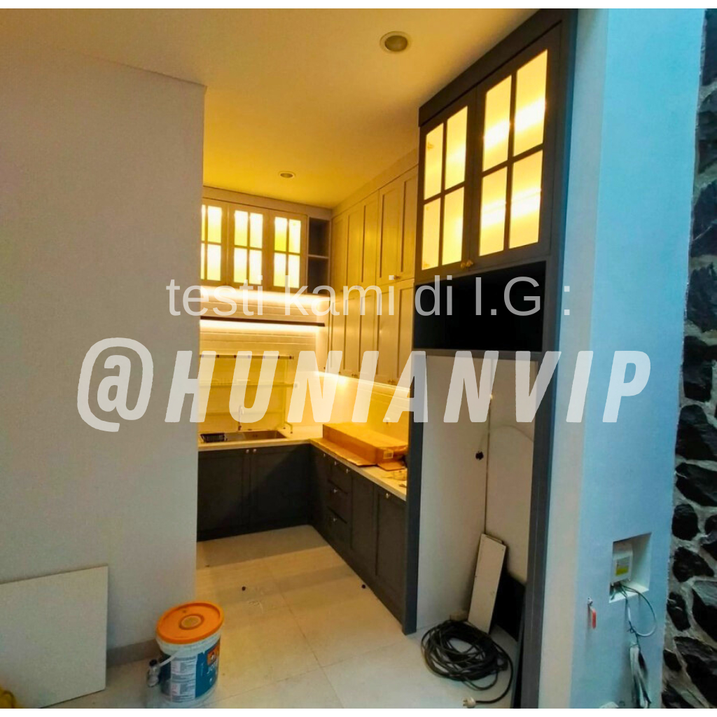 Kitchen set / rak dapur finishing hpl taco terpasang