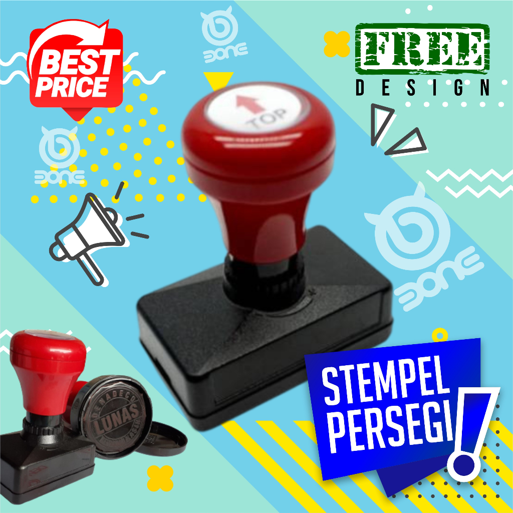 

CAP STEMPEL STAMPLE BENTUK PERSEGI 2-3 WARNA
