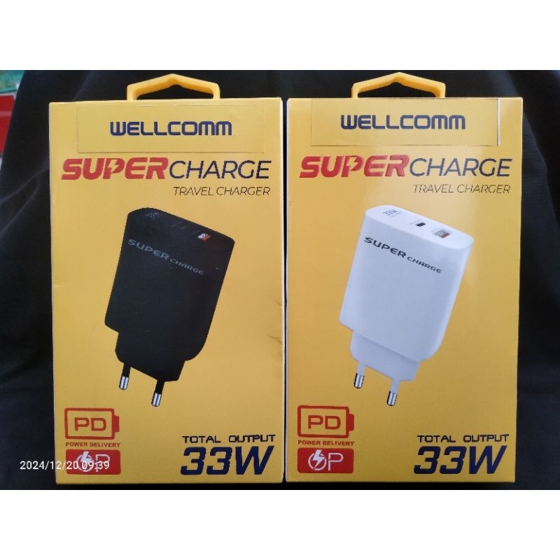 Wellcomm Charger Type-C 33W Super Charger