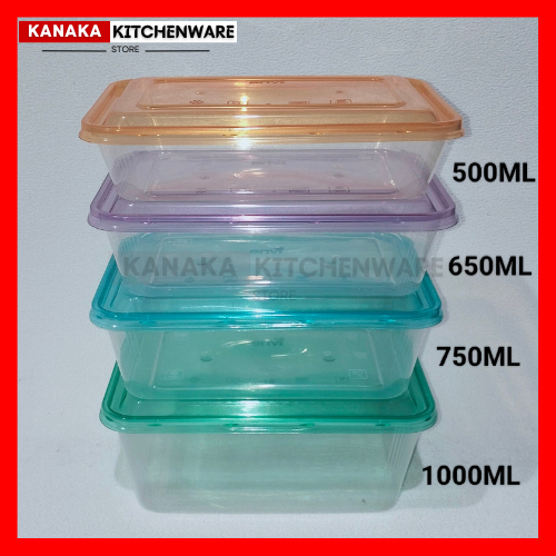 THINWALL ENVI WARNA RECTANGLE  500ML / 650ML / 750ML / 1000ML / 3000ML / THINWALL KOTAK PANJANG