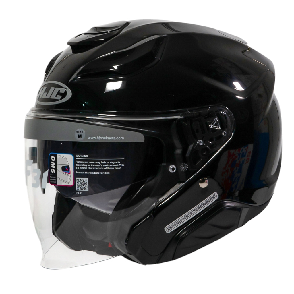 Helm HJC F31 Black Gloss Half Face