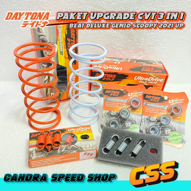 PAKET UPGRADE KIRIAN CVT DAYTONA GENIO BEAT DELUXE SCOOPY 2021 2023 BEAT STREET LED