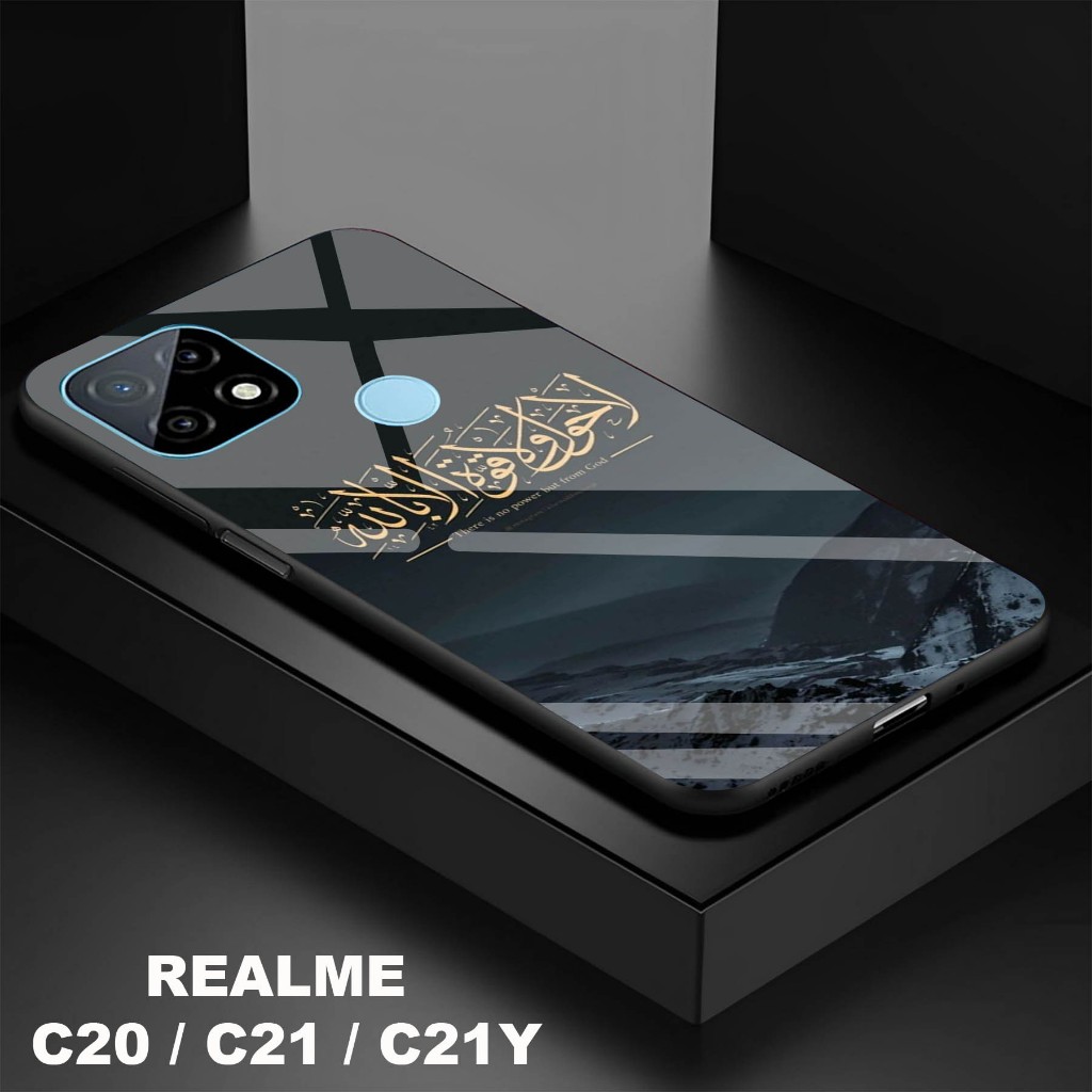 Softcase Kaca Kilau Realme C20 / C21 C21Y - Softcase Kaca Realme C20 / C21 C21Y - Softcase Kaca Kila