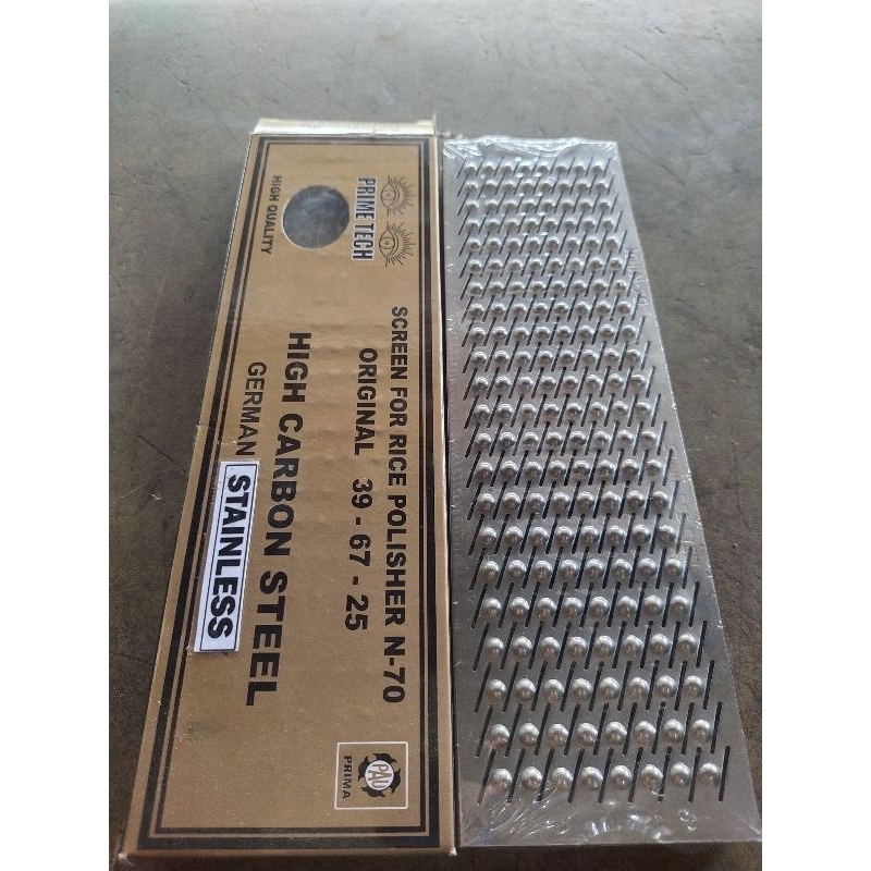 saringan beras ayakan beras secreen N70 stainless Lubang 9 pentol cap mata