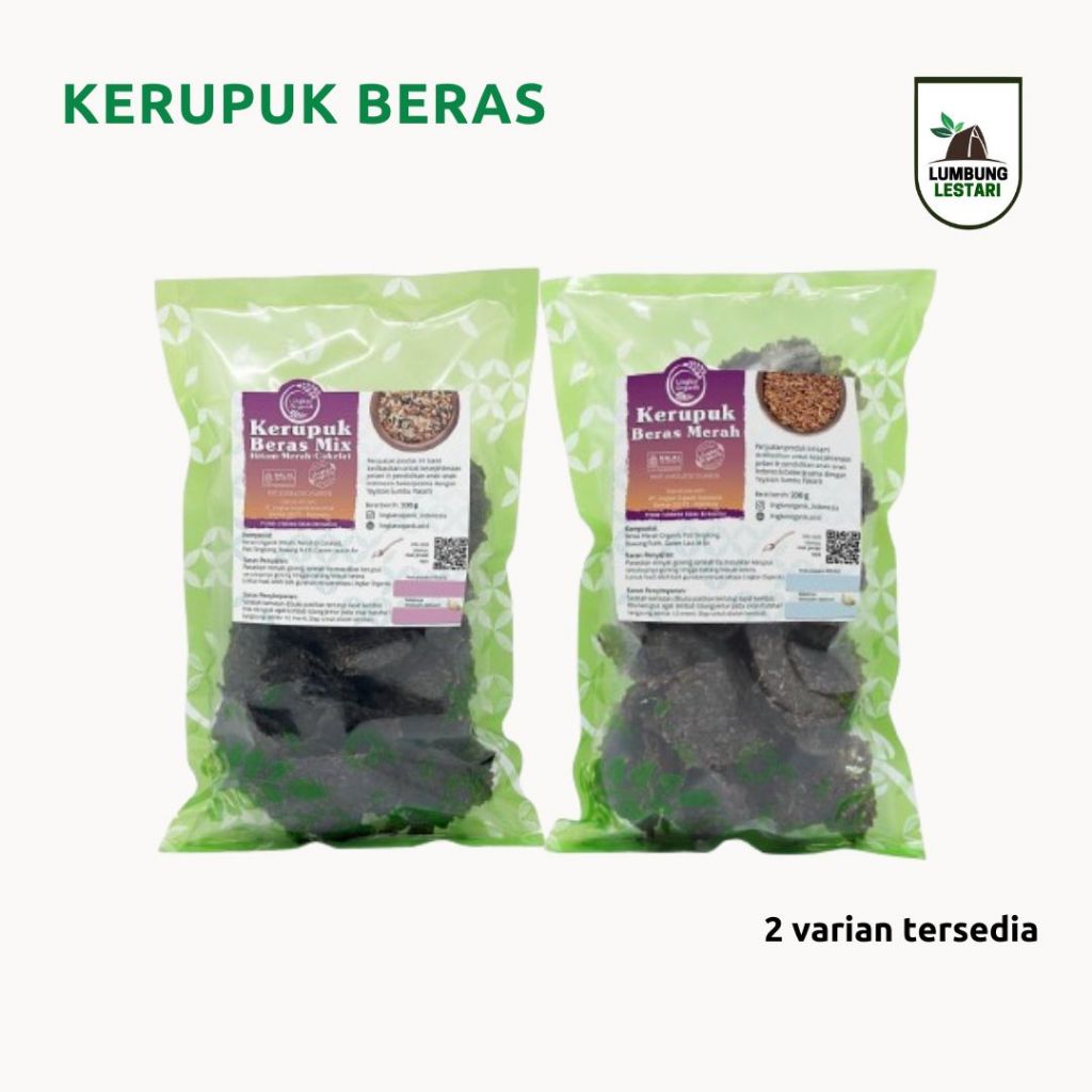 

Kerupuk Beras Merah & Mix WG - Lingkar Organik 200gr