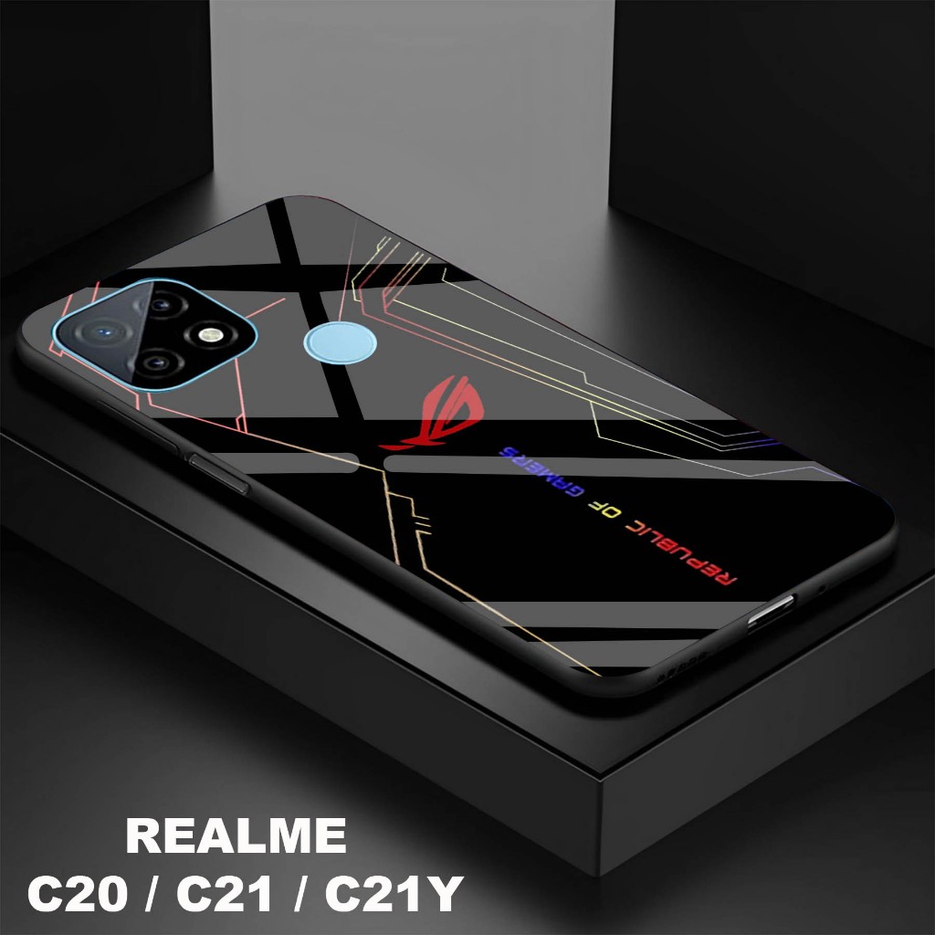 Softcase Kaca Kilau Realme C20 / C21 C21Y - Softcase Kaca Realme C20 / C21 C21Y - Softcase Kaca Kila