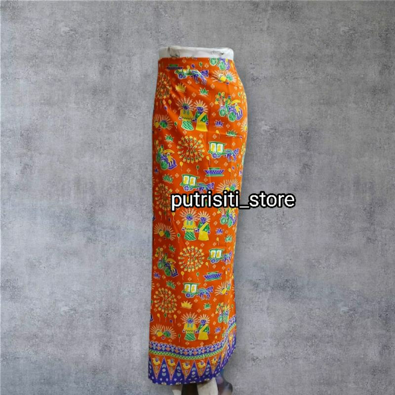 Rok span motif ondel ondel Dewasa/Rok Betawi