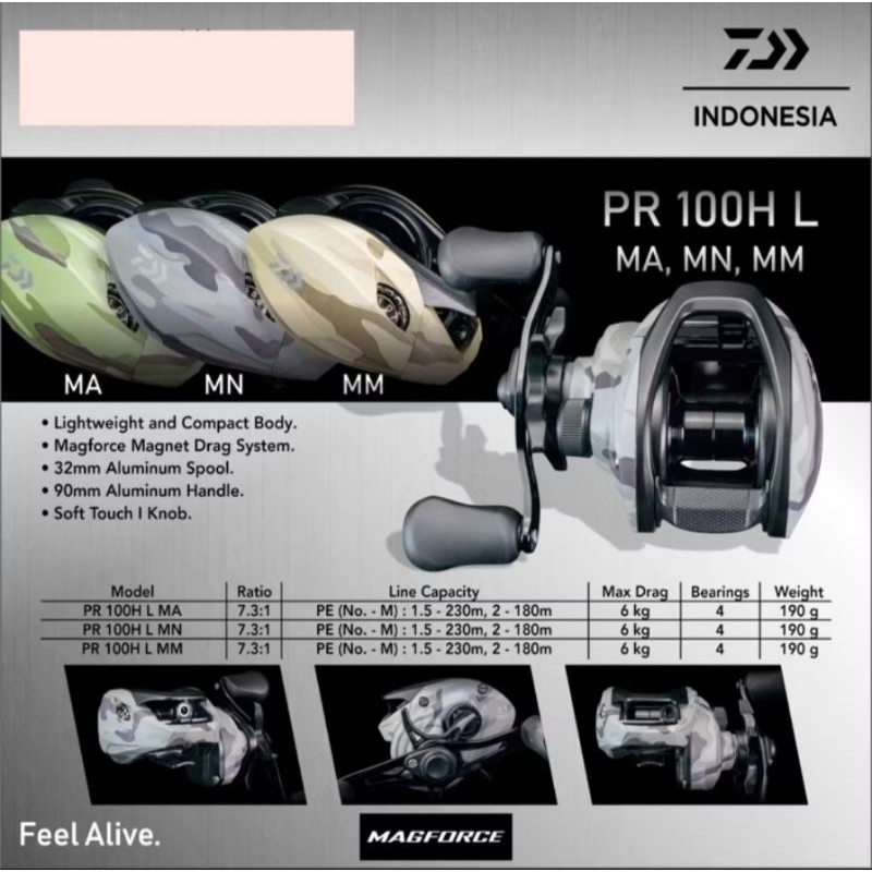 Reel BC Daiwa PR100HL