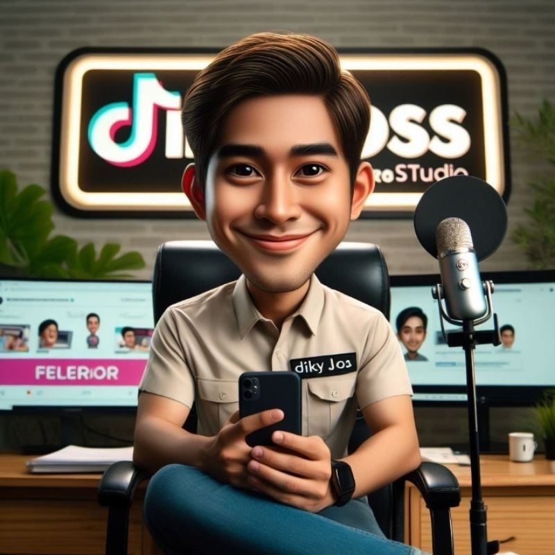 foto karikatur 3d ai