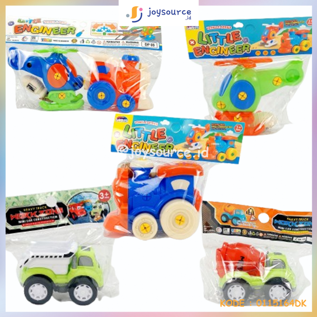 MAINAN ANAK EDUKASI DIY MOBIL MOLEN TRUCK TRUK MOLEN PESAWAT HELIKOPTER MINI