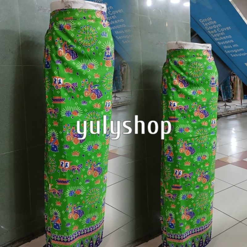 Rok Span Batik Motif Ondel Monas Betawi Dewasa