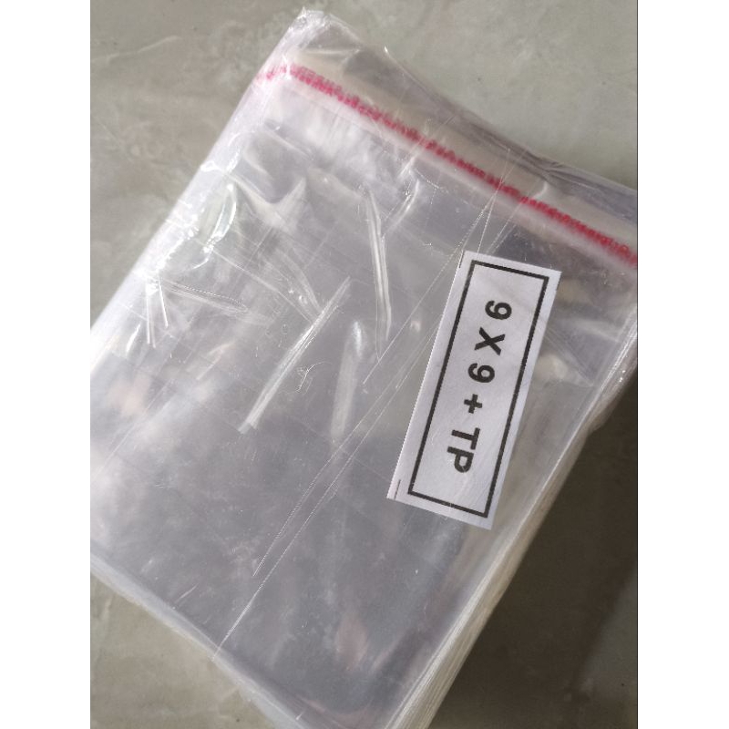 

PLASTIK OPP MURAH ukuran 9x9 ( isi 10 pack)