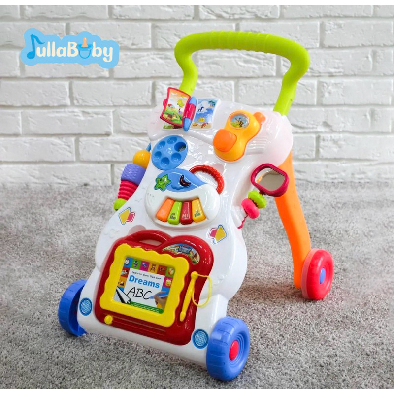 MAINAN BAYI DORONG BABY PUSH WALKER ALAT BANTU JALAN BABY WALKER MUSIC WALKER MURAH DORONGAN BABY