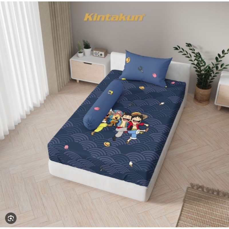 Kintakun Sprei Dluxe One Piece X Tahilalats Edition Single Size Uk. 120x200 Tinggi 25 cm