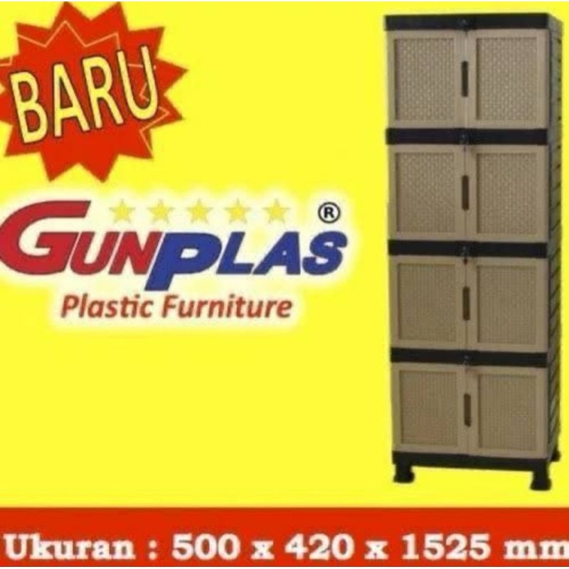 lemari gunplas 4 susun