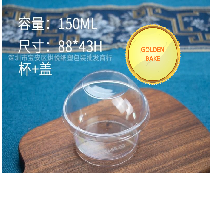 GBake 10pcs 8843 Premium Pudding Cup Korean Dessert bahan Aclyric tebal / Dessert Cup / Tiramisu Cup