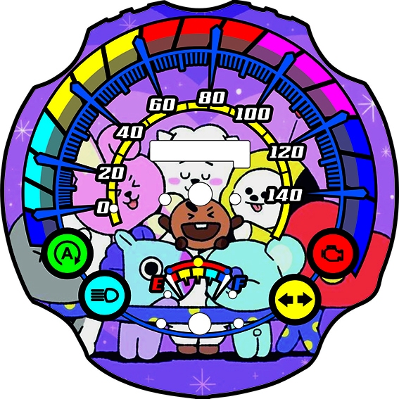 Custom Speedometer Motor Scoopy Cartoon Series