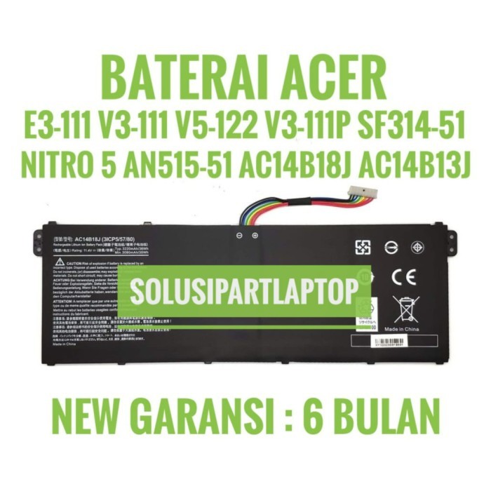 BATERAI ACER ASPIRE 3 A315-41-R971 AC14B18J