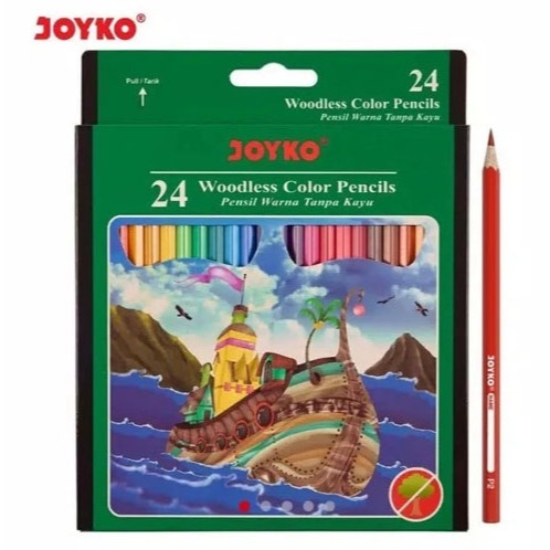

Joyko Pensil Warna 24 Warna Panjang CP-104