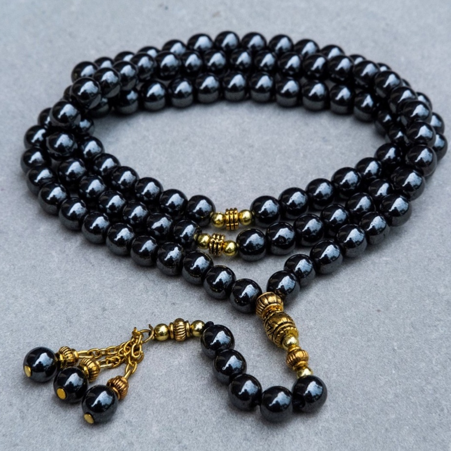 tasbih batu bustin hitam ori tasbih bustin panjang 6mm tasbih bustin isi 99 tasbih batu asli