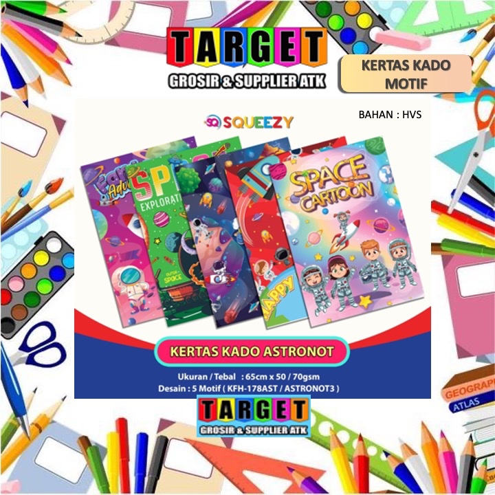 

iDk90 KERTAS KADO / BUNGKUS MOTIF KARAKTER / GIFT WRAP BATIK WARNA FANCY (1 PACK = 50 PCS)