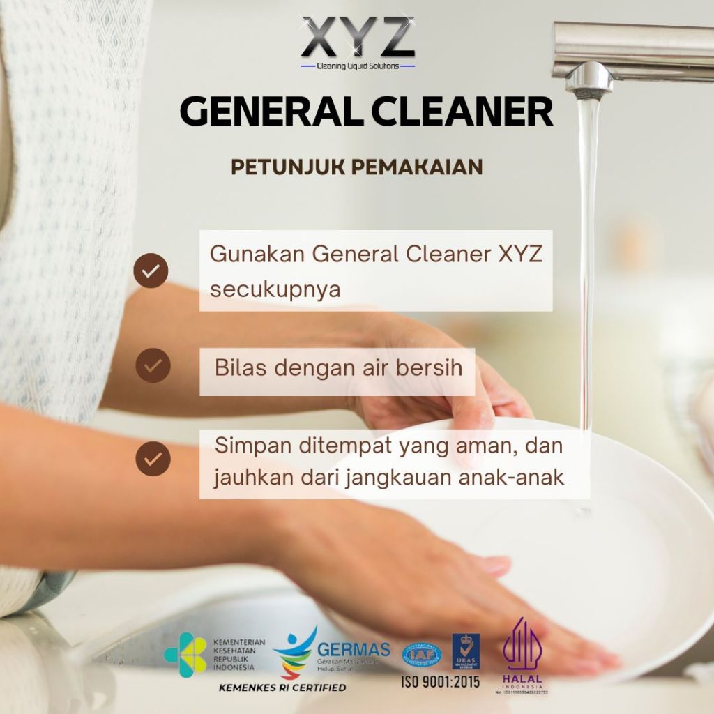 Kahfizulpakarr - Xyz General Cleaner 5L/20L Green Lime - Dishwashing & Pembersih Serbaguna
