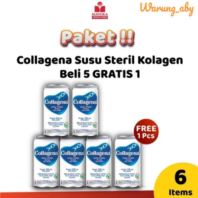 

Paket Susu Collagena Beli 5 Gratis 1 + Bubble Wrap | Susu Kolagen 1000mg