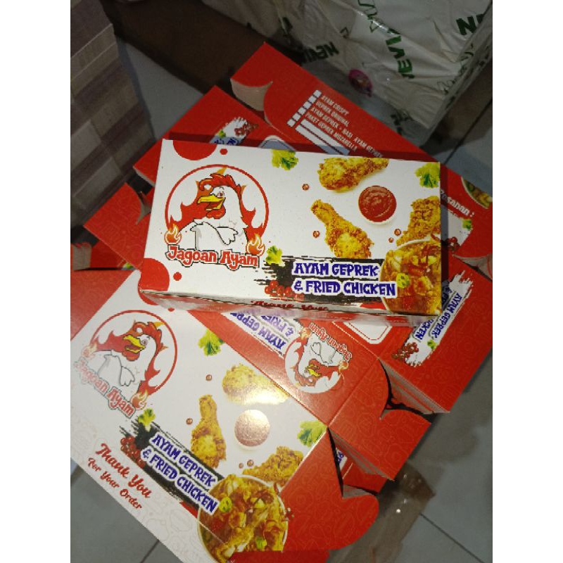 

Kotak Makan Ayam Gergrek & Fried Chicken isi 30pcs