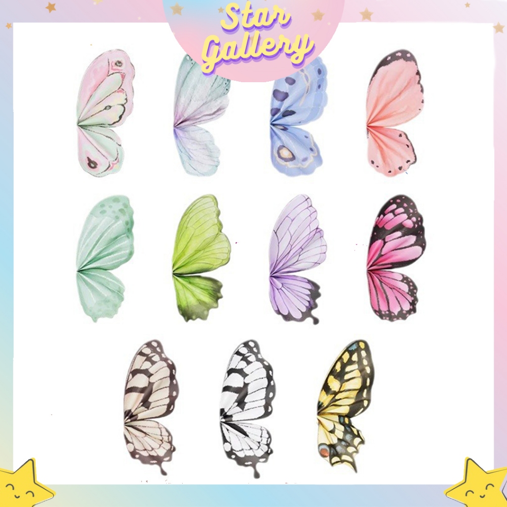 

(20 LEMBAR) Flower Wrapping Kupu Kupu Butterfly Set Butterfly Solid Wrapping Kupu Kupu Buket KB56