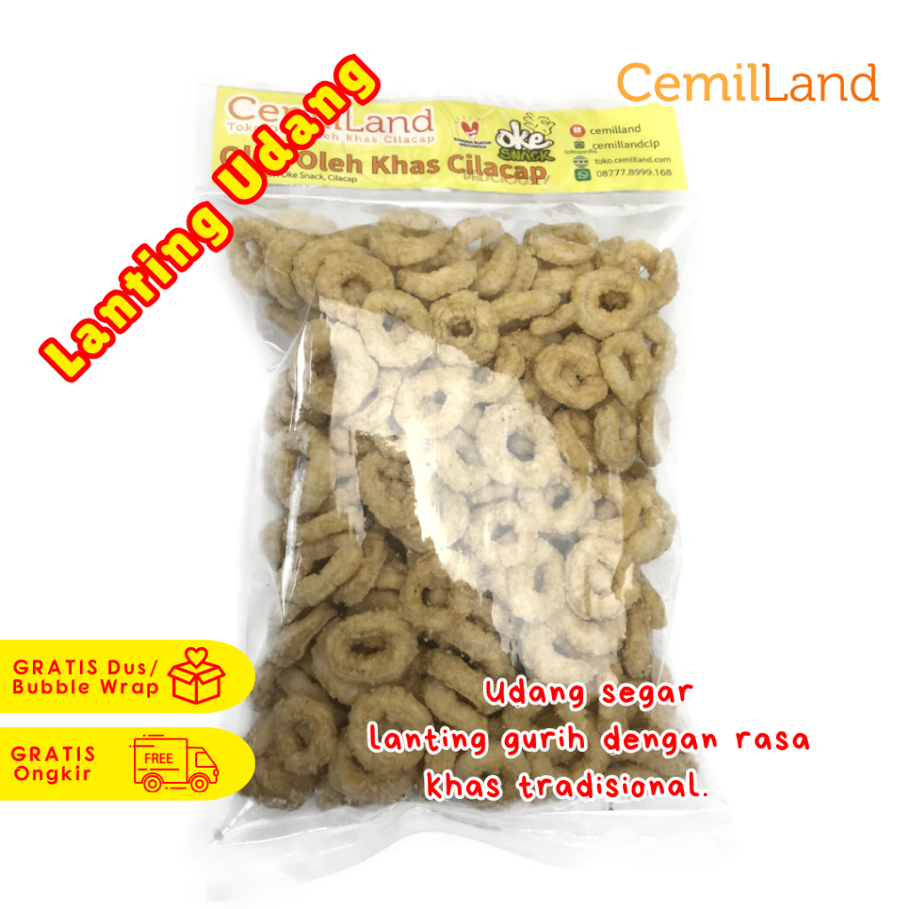 

Lanting Slondok Singkong Rasa Udang Ngapak Cilacap Asli Oke Snack MAKANAN RINGAN OLEH OLEH KHAS CILACAP
