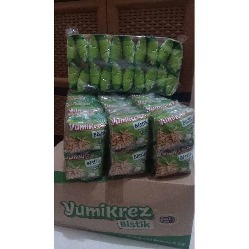 

YUMIKREZ BISTIK RASA BAWANG @16G/PC, 1PAK (2RENTENG)