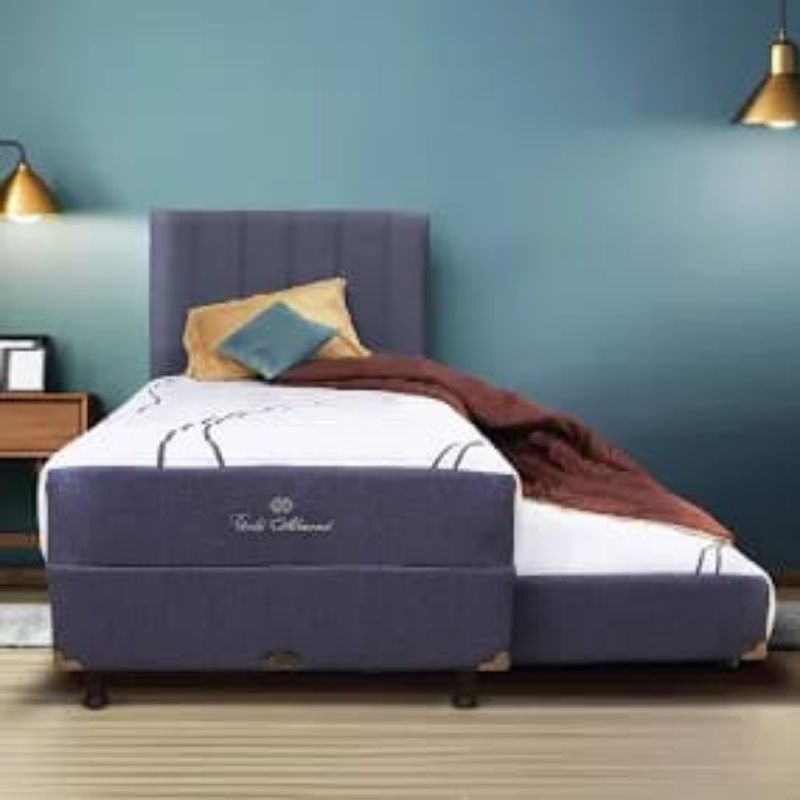 spring bed central gold almond sorong two in one