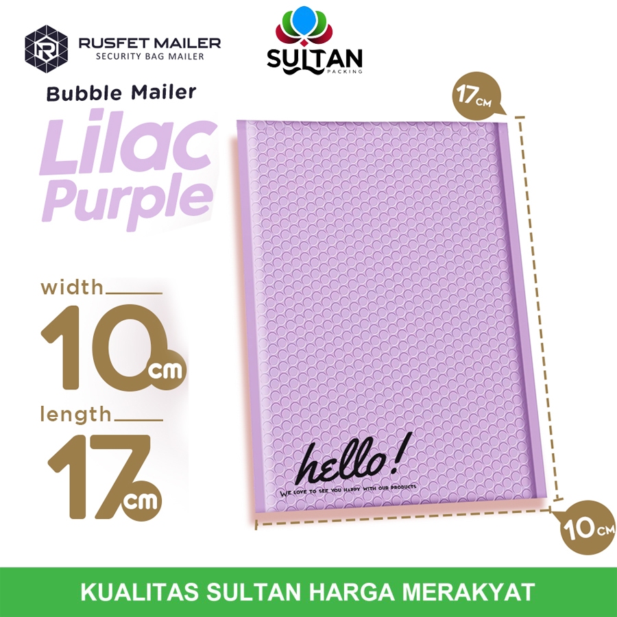 

AMPLOP BUBBLE POLYBUBBLE MURAH | LIGHT PURPLE 10X17CM
