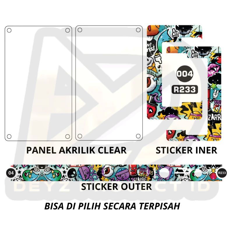 

Fullset 2_ 33 R_ Stiker Dan Bacdoor Transfaran Cutting