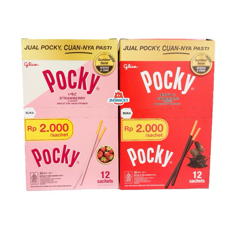 

[PROMO!!] Pocky Single 1 Pak isi 12pcs x 12gr - stik wafer nikmat