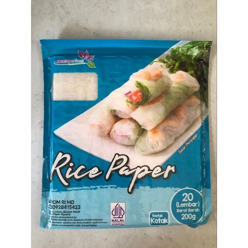 

Rice Papper Kotak Isi 20