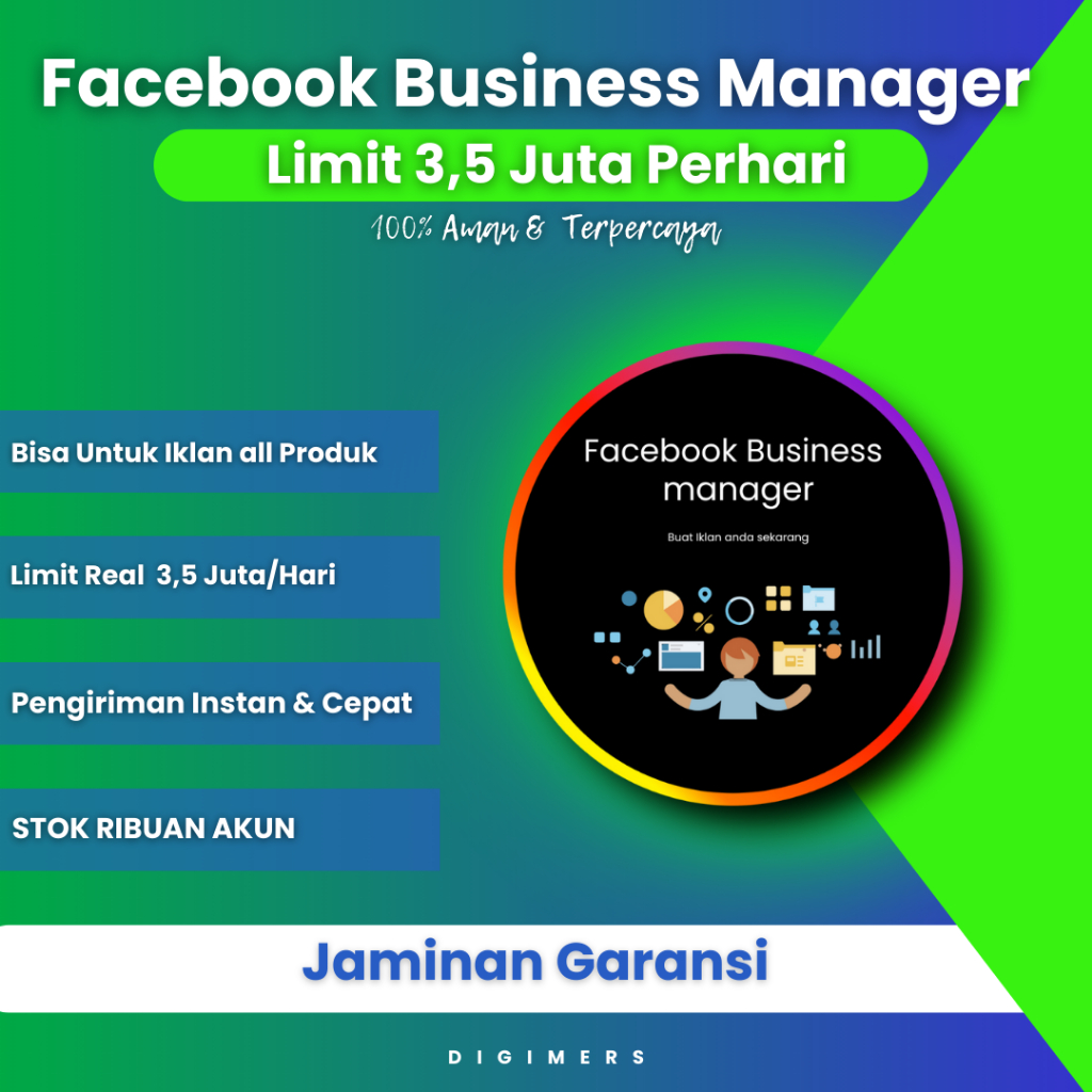 Facebook Business Manager Limit Real 3,5 Juta /Hari |akun fb ads | facebook ads | fb iklan