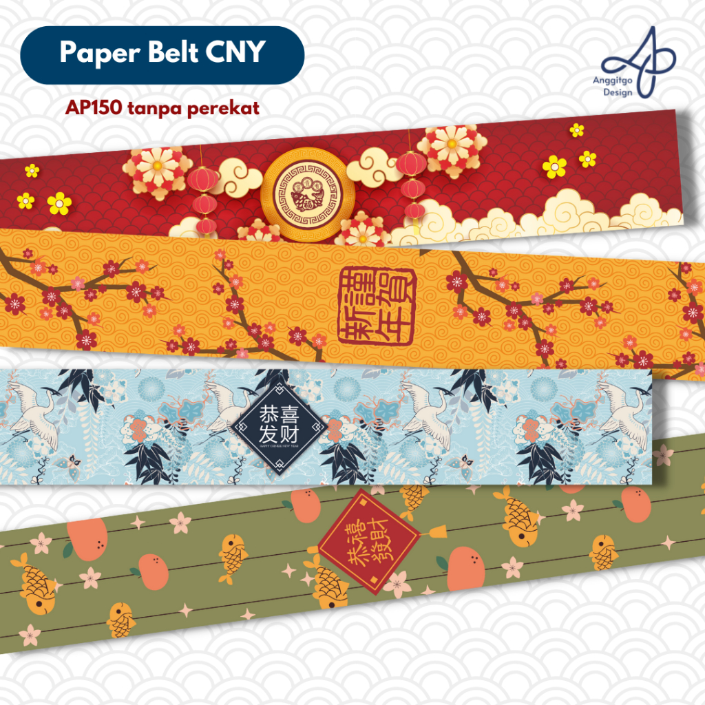 

Paper Belt CNY Paper Belt Imlek Chinese New Year Hiasan Packaging Imlek Lunar