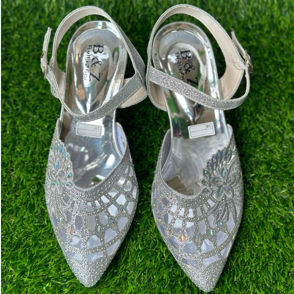 Sandal Wanita Pesta Selop tali belakang SL-02 Wanita High Heels Model Selop Size 37-42 Karet Shoes s