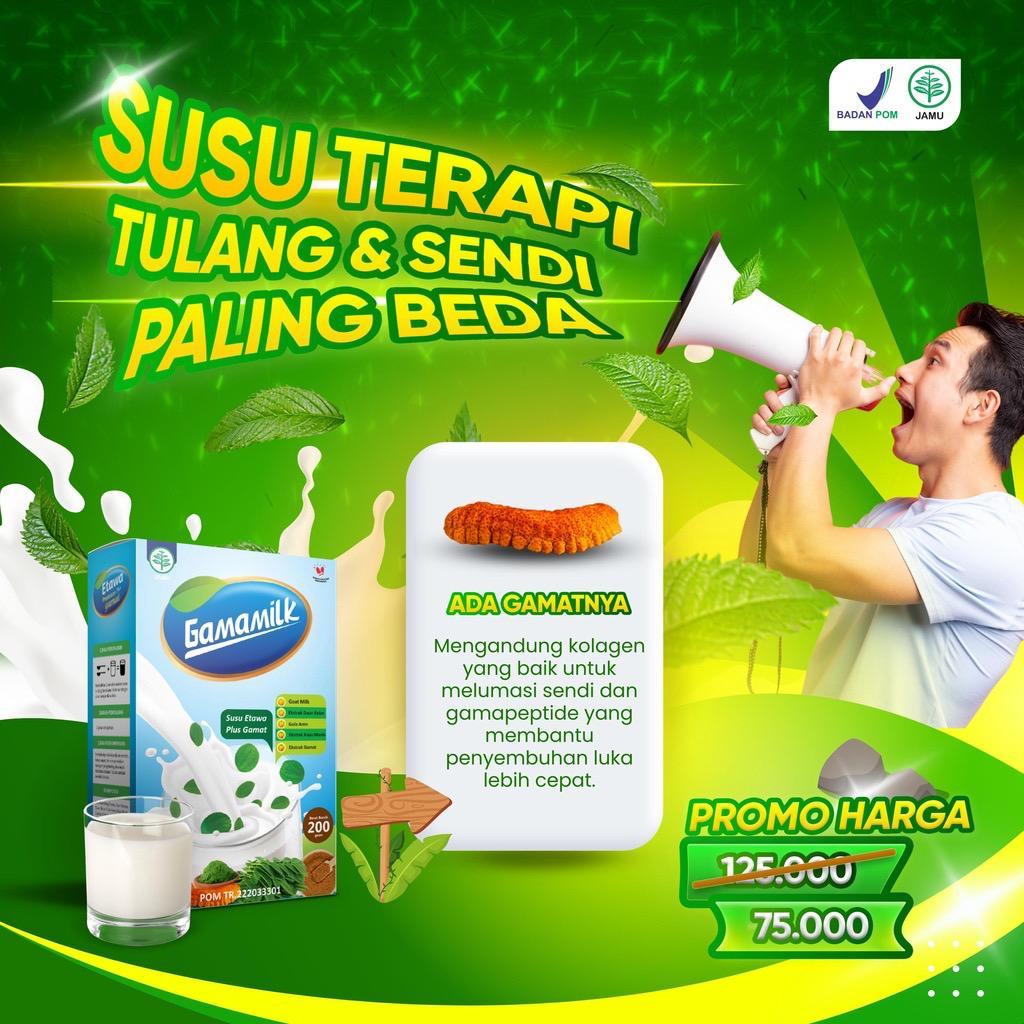 

[ DISKON 1 BOX ] GAMAMILK - Susu Etawa Ekstrak Daun Kelor Meredakan Rematik dan Asam Urat No.1