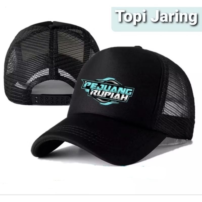 Topi Pria / Topi Jaring / Hats Truvker / Hat.s Logo Pejuang Rupiah