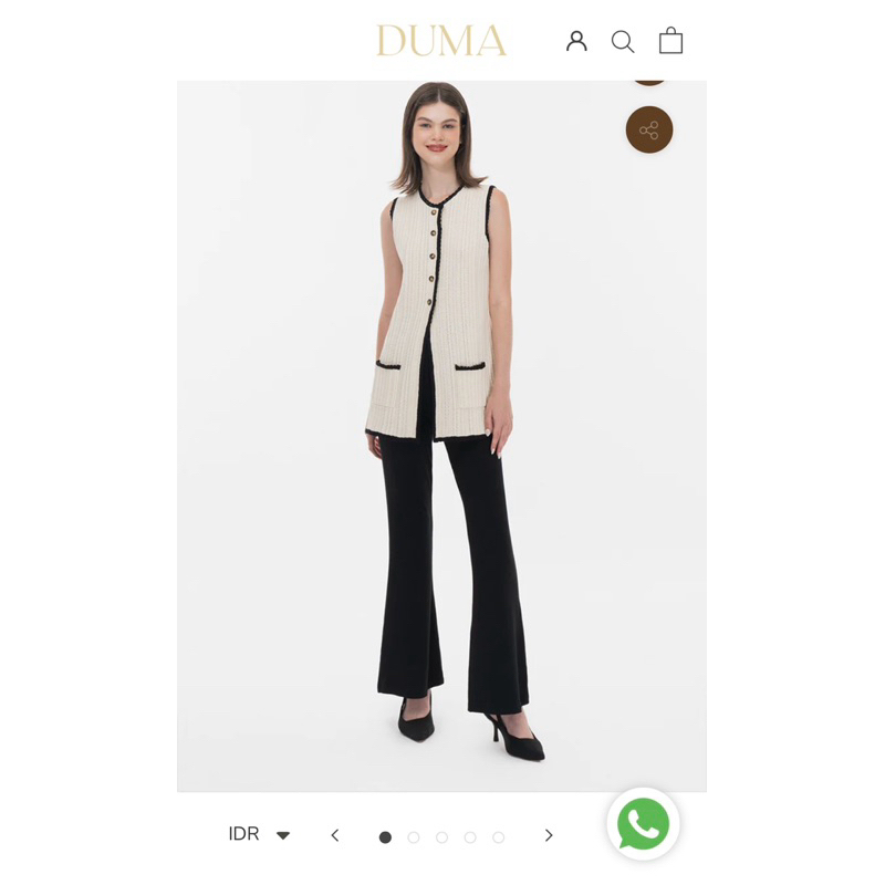 preloved duma azia top