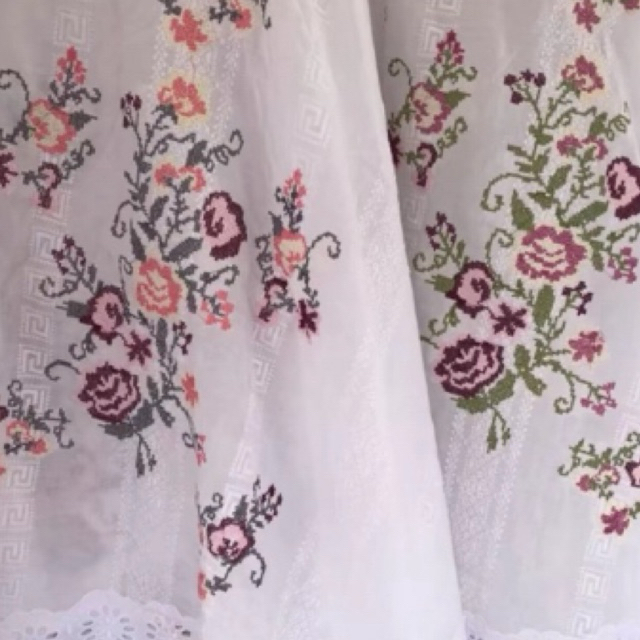 mukena katun Paris bordir strimin