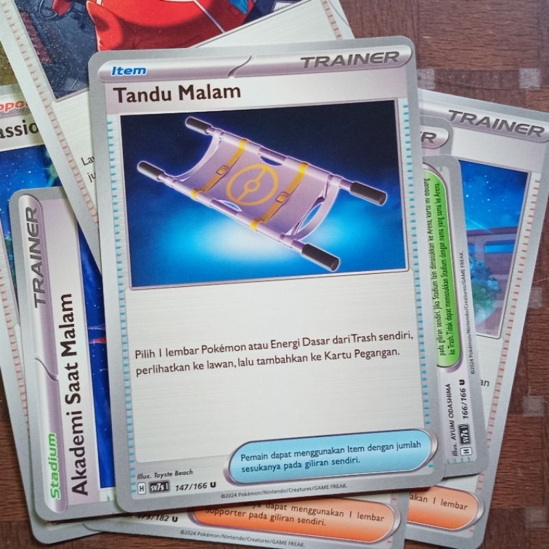 Kartu Pokemon TCG sv7s Trainer Item
Tandu Malam 147/166 U Trading Card

Game Bahasa Indonesia