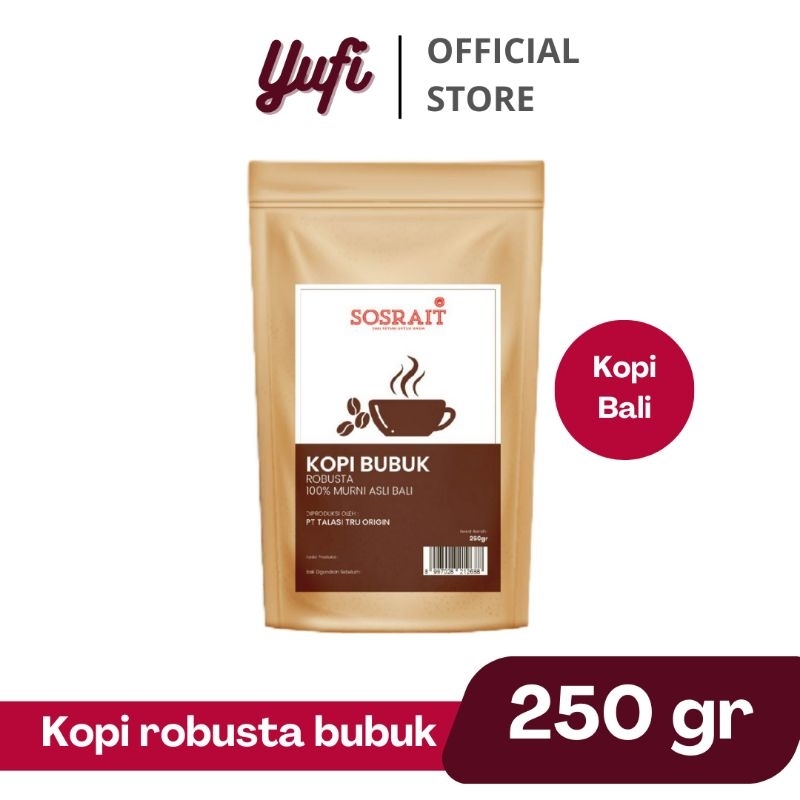 

Sosrait kopi robusta giling 250 gram