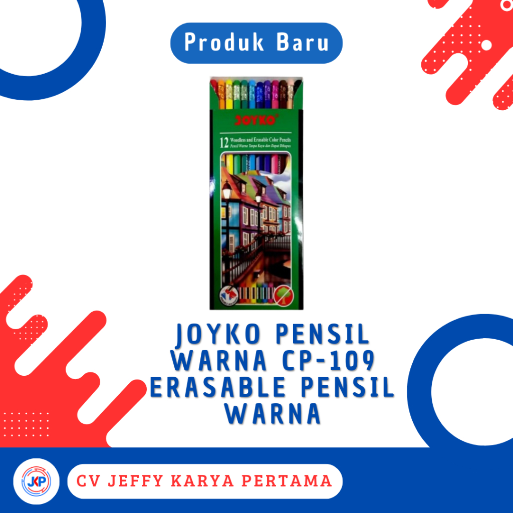 

Joyko Pensil Warna Cp-109 Erasable Pensil Warna