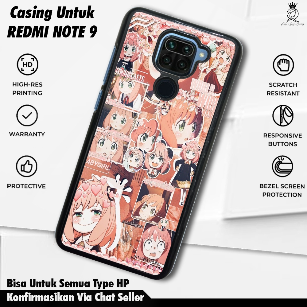 Case Xiaomi Redmi Note 9 [ ANIME CUTE ] Casing Hp Redmi Note 9 Hardcase Softcase Premium Glossy