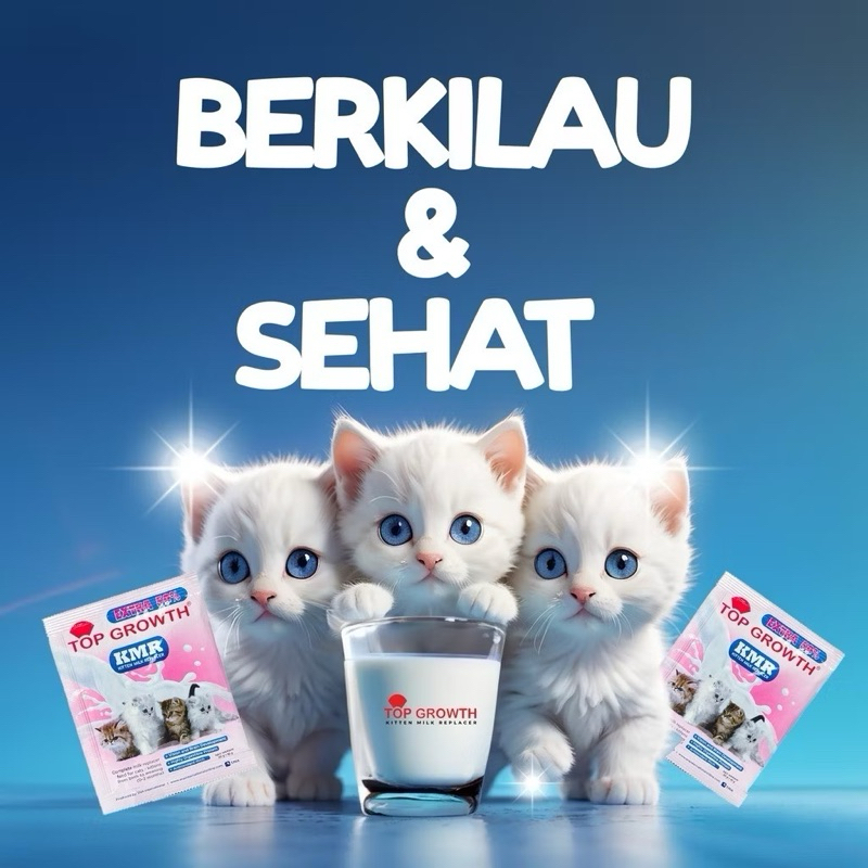 

(ECER 1 PCS) Susu Kucing Top Growth Kitten Mill Replacer Sachet