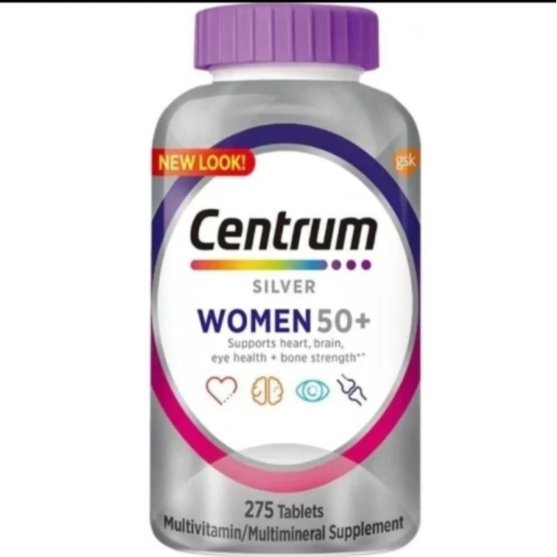Centrum Silver Women's 50+ Multivitamin mineral 275 Tablet.